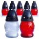 Candelă sticlă felinar CS1789, 20 buc/set, timp de ardere 6-8 ore